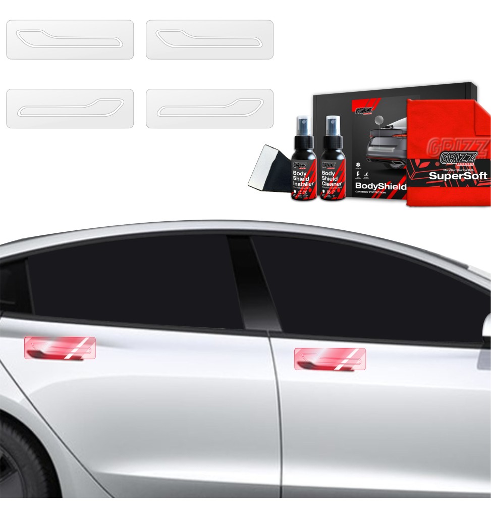 4w1 Folia ochronna na klamki do Tesla Model S (2023-2026)