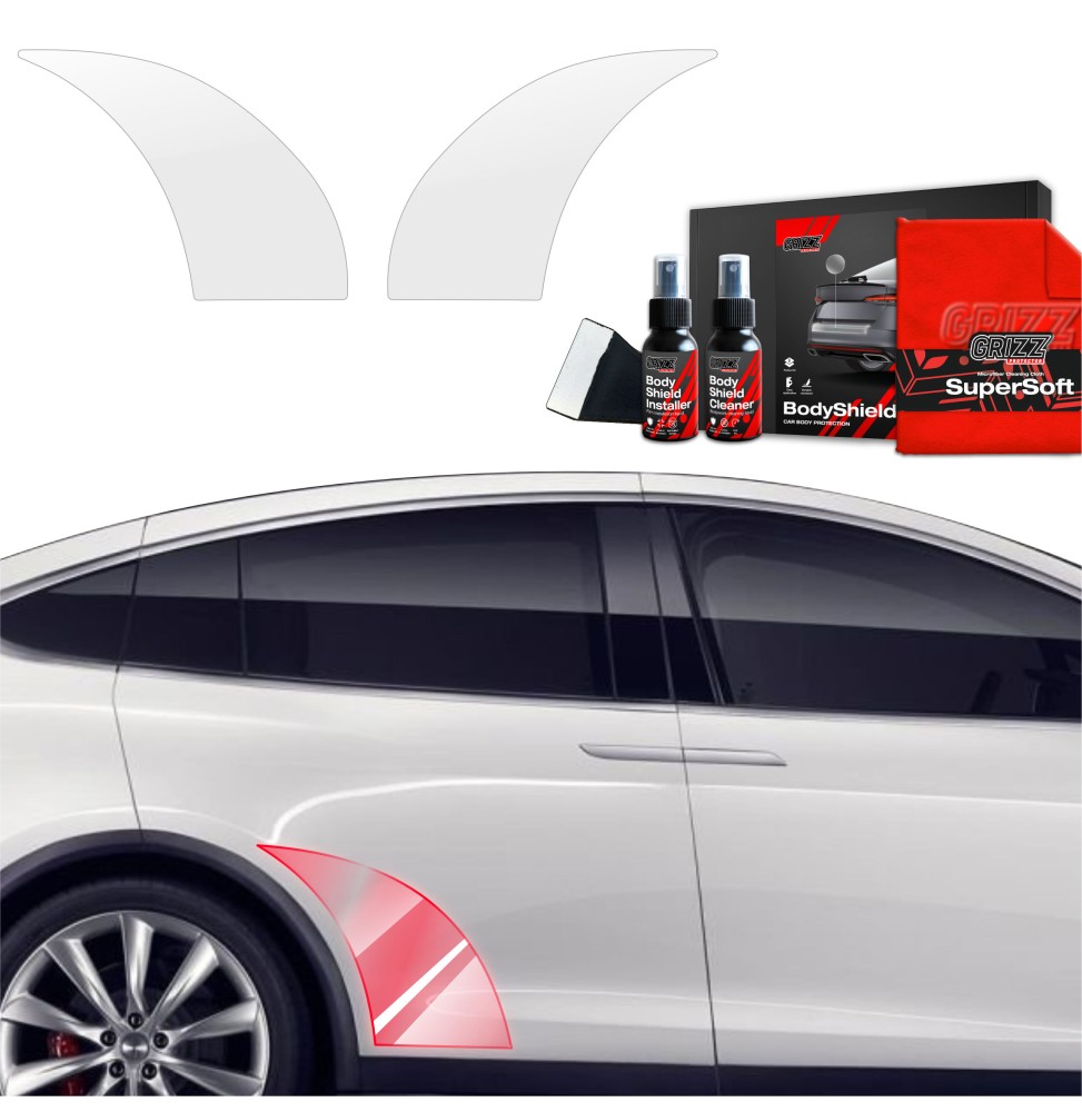 2w1 Folia ochronna na nadkola do Tesla Model X (2021-2026)