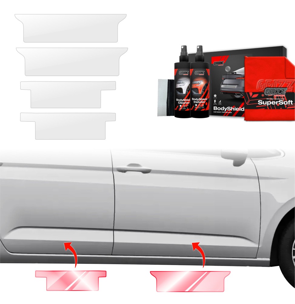 4w1 Folia ochronna na progi do Volkswagen VW Touran (2024-2026)