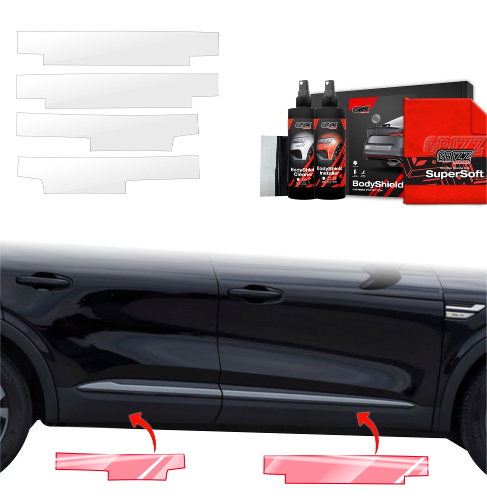 4w1 Folia ochronna na progi do Renault Arkana (2022-2026)