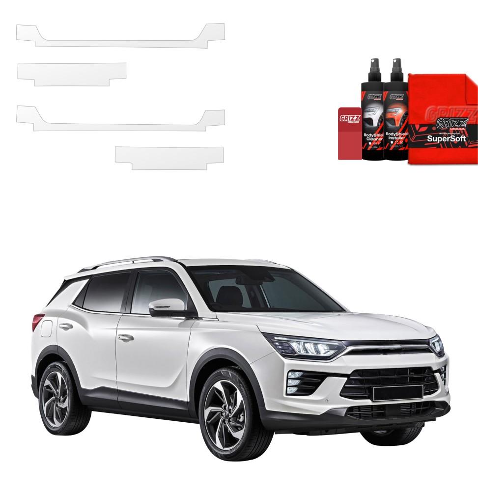 4w1 Folia ochronna na progi do SsangYong Korando (2023-2026)