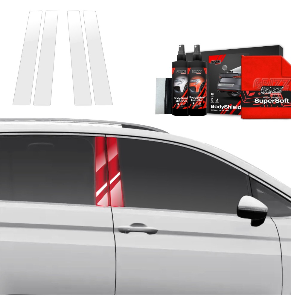 4w1 Folia ochronna na słupki do Volkswagen VW Touran (2024-2026)