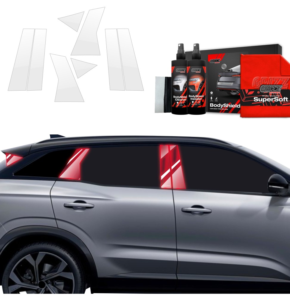 8w1 Folia ochronna na słupki do Renault Austral (2022-2026)