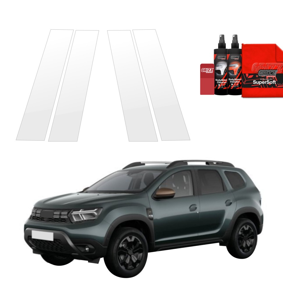4w1 Folia ochronna na słupki do Dacia Duster (2024-2026)