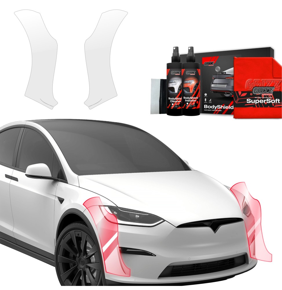 2w1 Folia ochronna na zderzak do Tesla Model X (2021-2026)