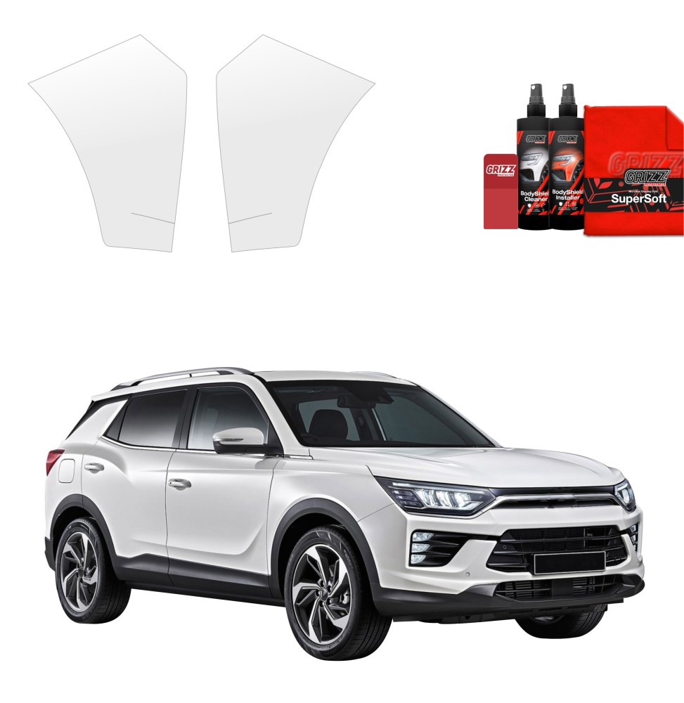 2w1 Folia ochronna na bok zderzaka do SsangYong Korando (2023-2026)