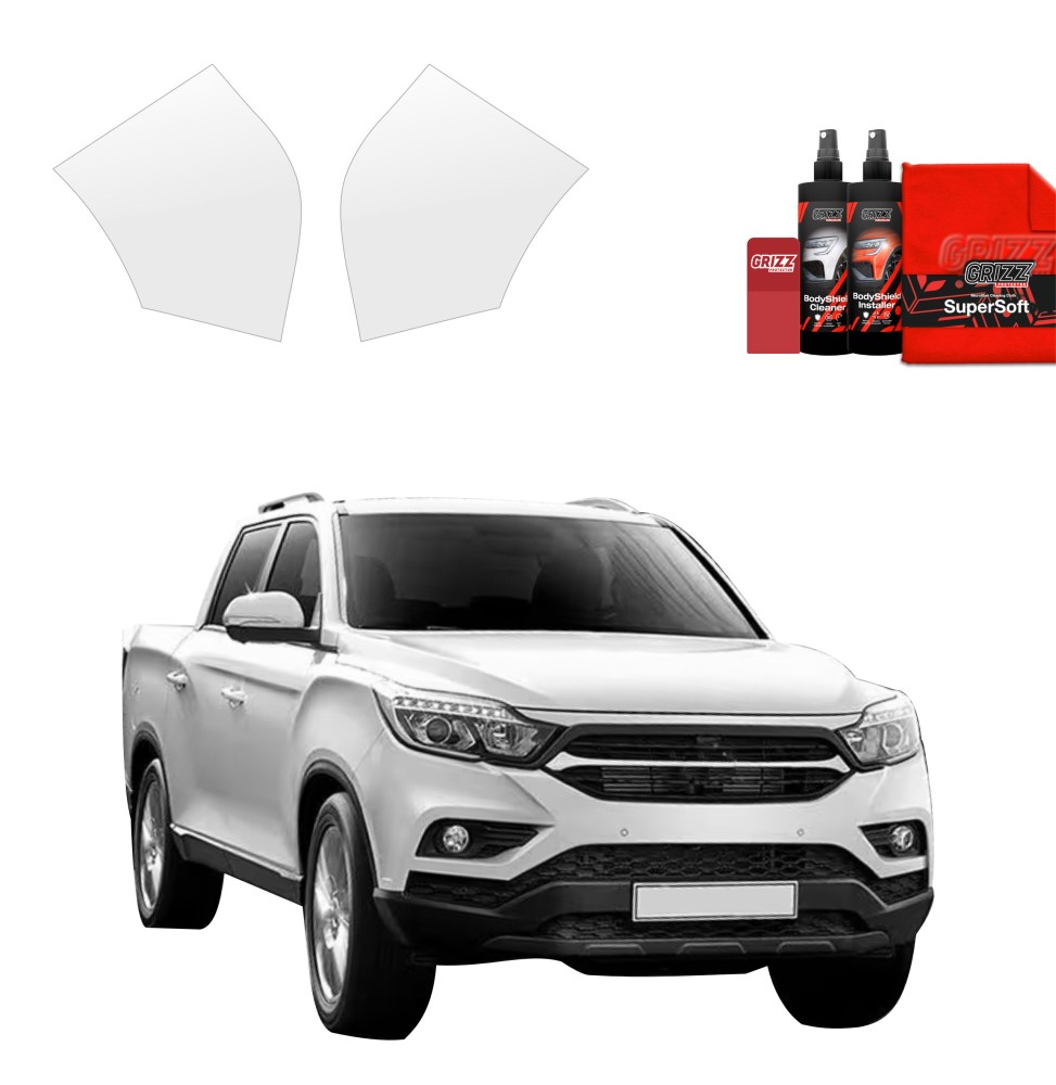2w1 Folia ochronna na bok zderzaka do SsangYong Musso (2023-2026)