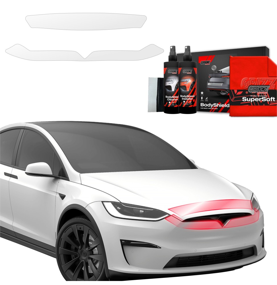 2w1 Folia ochronna na maskę do Tesla Model X (2021-2026)