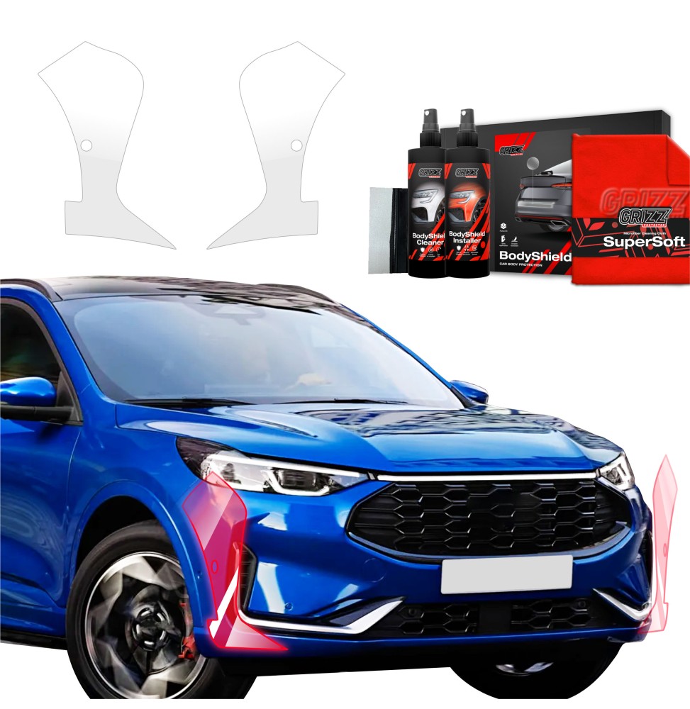 2w1 Folia ochronna na bok zderzaka do Ford Kuga ST-Line X Driver Assistance Facelift (2024-2026)