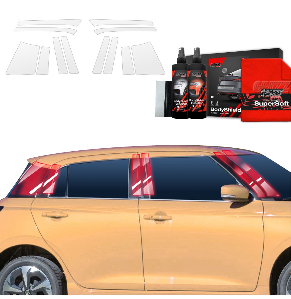 12w1 Folia ochronna na słupki do Suzuki Swift (2024-2026)