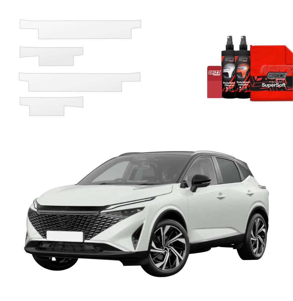 4w1 Folia ochronna na progi do Nissan Qashqai 3 Facelift (2024-2026)