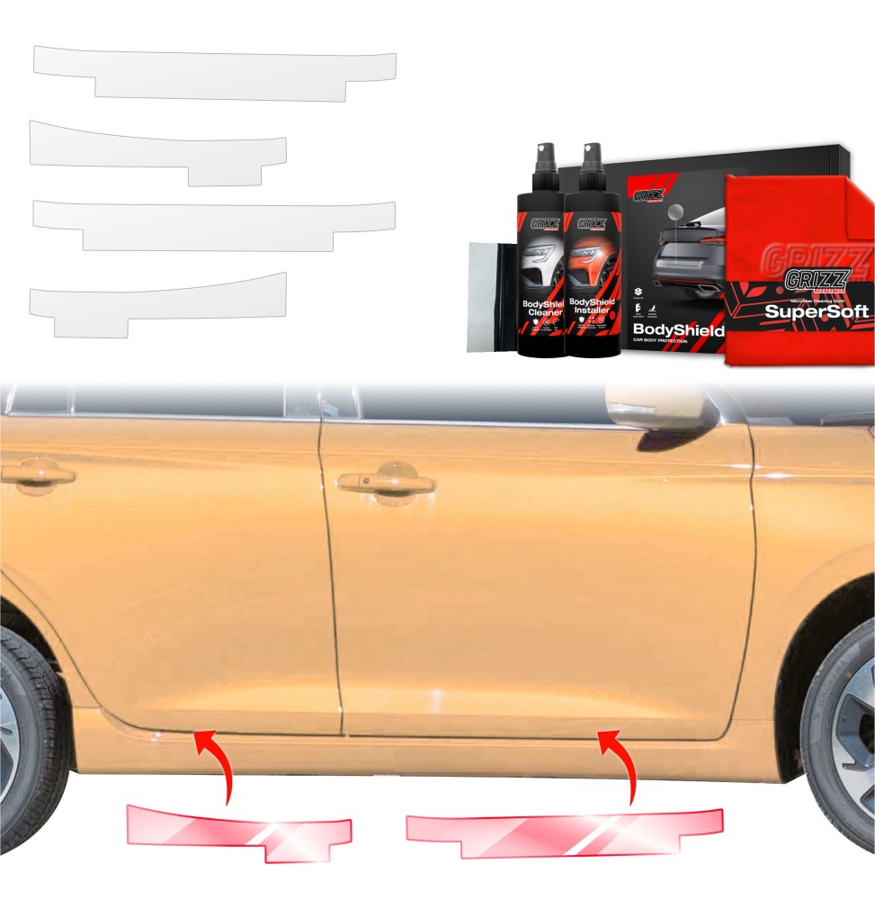 4w1 Folia ochronna na progi do Suzuki Swift (2024-2026)
