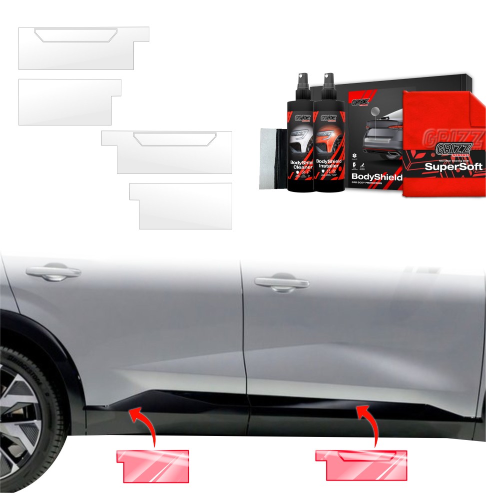 4w1 Folia ochronna na progi do Renault Rafale (2024-2026)