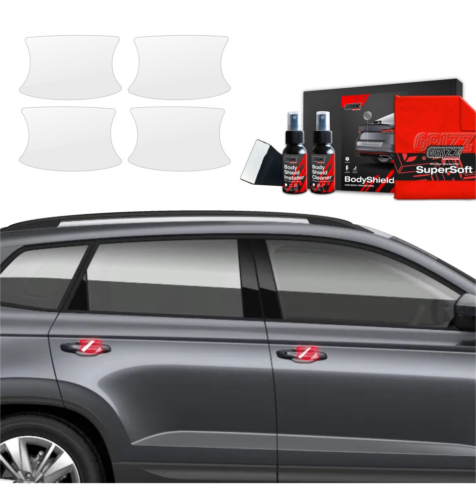 4w1 Folia ochronna pod klamki do Skoda Karoq (2022-2026)