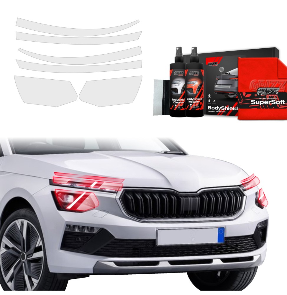 6w1 Folia ochronna na lampy do Skoda Kamiq (2024-2026)