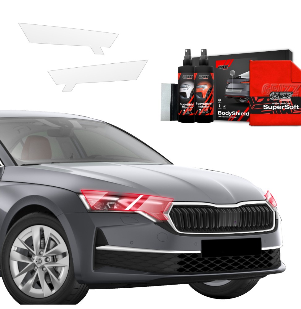 2w1 Folia ochronna na lampy do Skoda Octavia 4 Hatchback Facelifting (2024-2026)