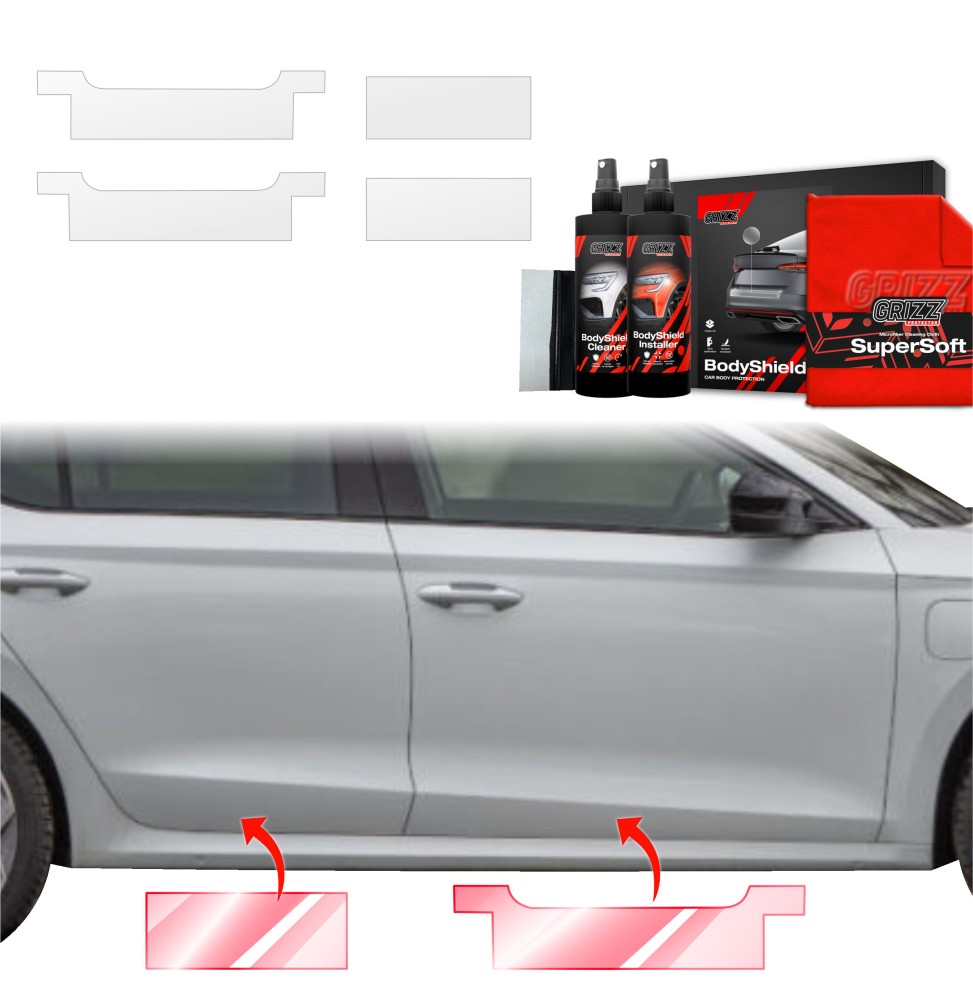 4w1 Folia ochronna na progi do Skoda Octavia 4 Hatchback Facelifting (2024-2026)