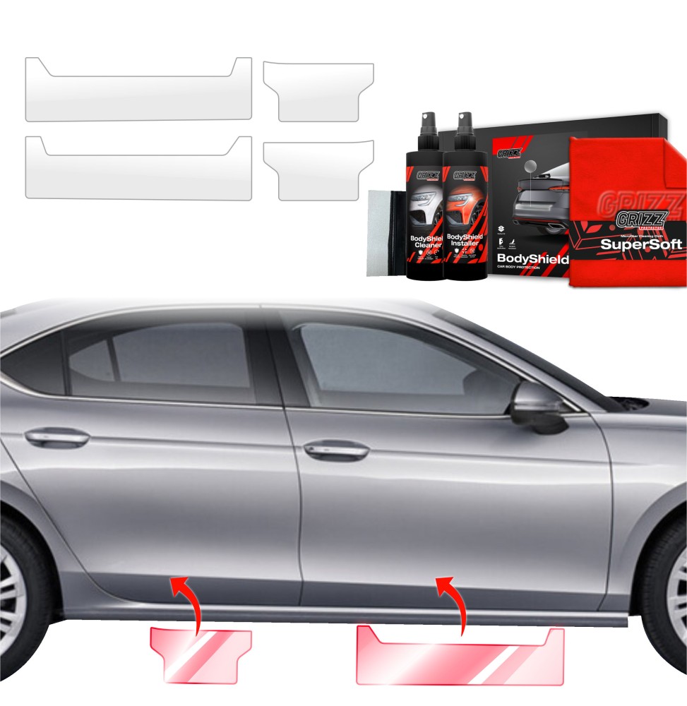 4w1 Folia ochronna na progi do Skoda Superb 4 Liftback (2024-2026)