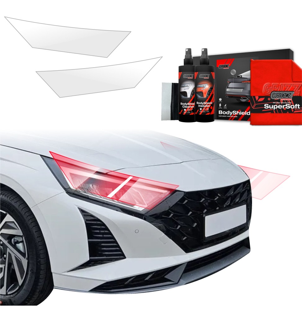 2w1 Folia ochronna na lampy do Hyundai i20 (2023-2026)