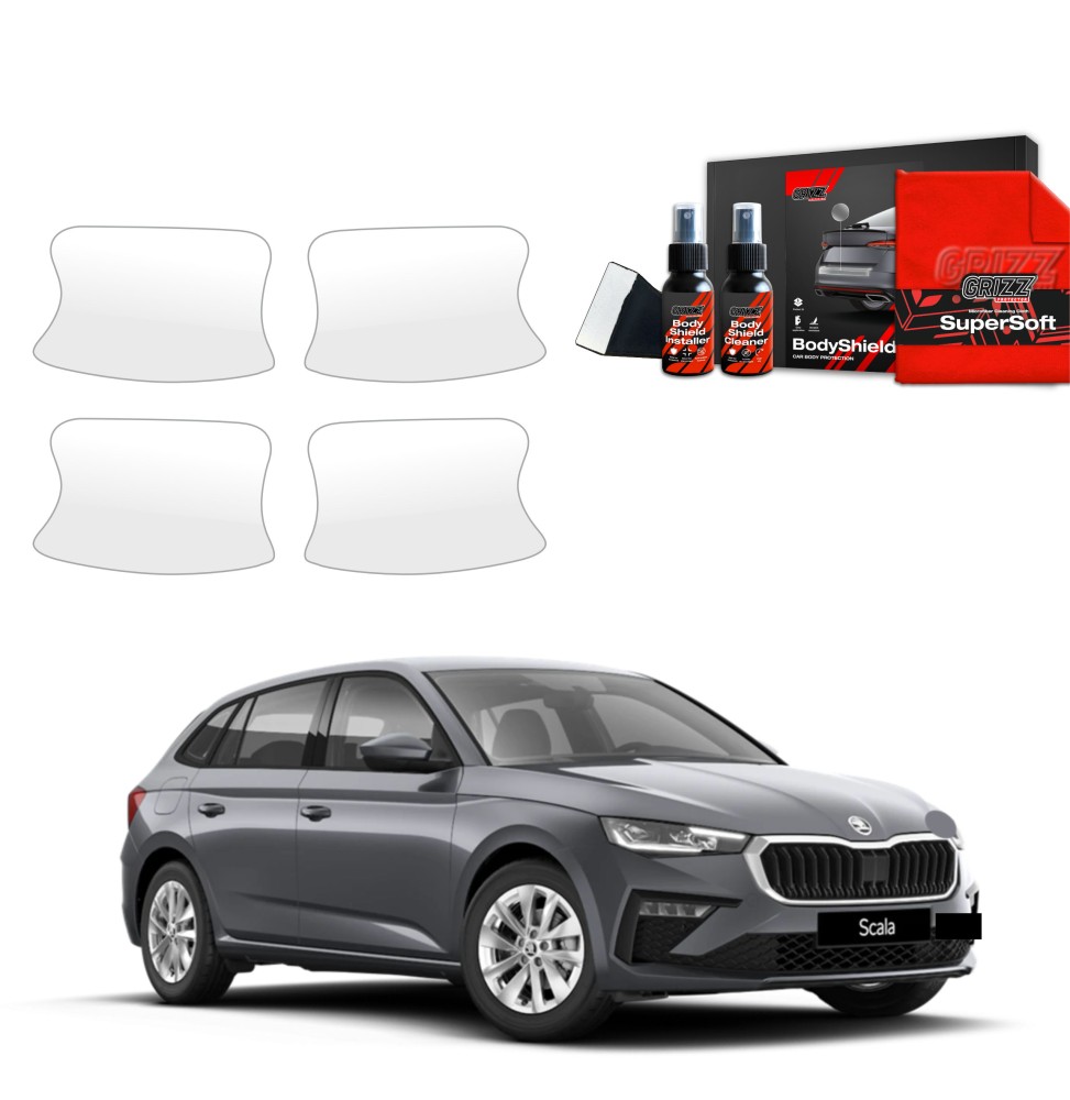 4w1 Folia ochronna pod klamki do Skoda Scala (2023-2026)