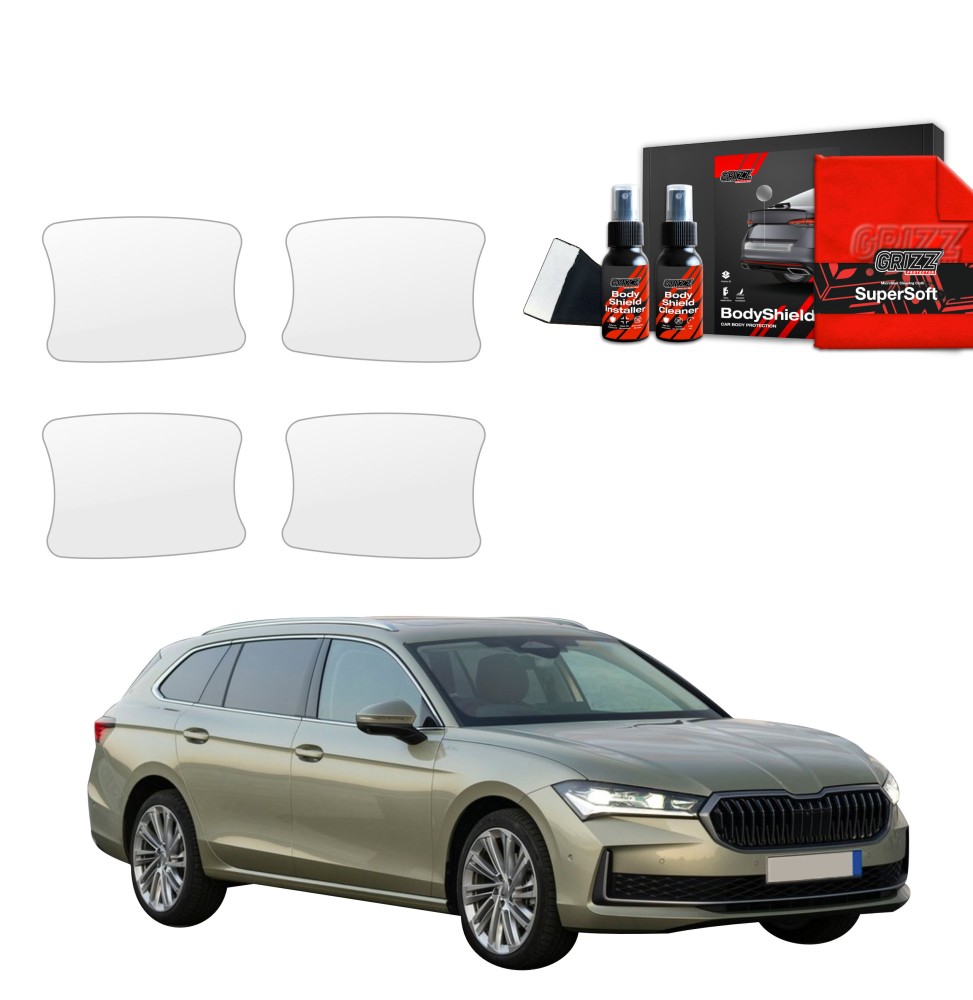 4w1 Folia ochronna pod klamki do Skoda Superb 4 Combi (2024-2026)