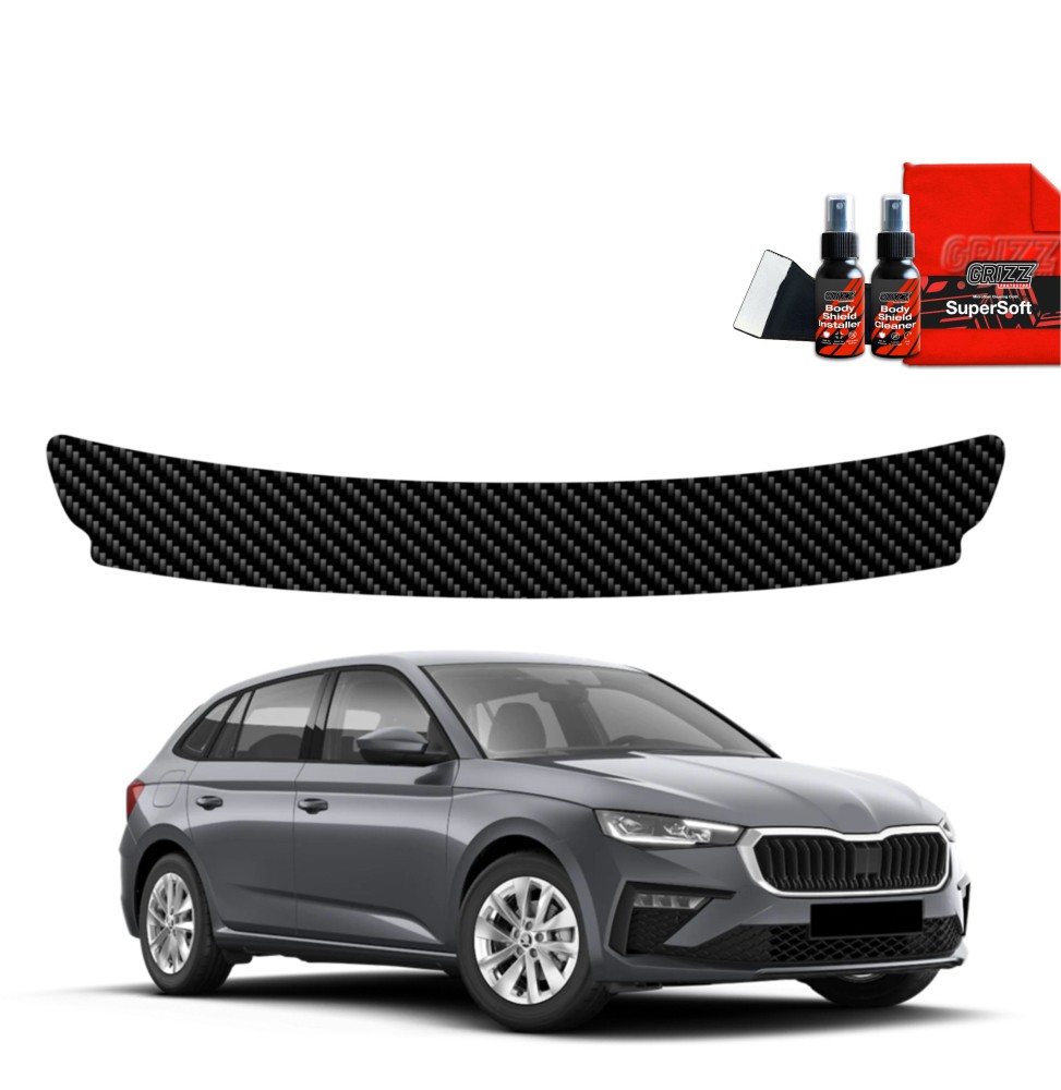 Folia karbonowa na próg bagażnika do Skoda Scala (2023-2026)
