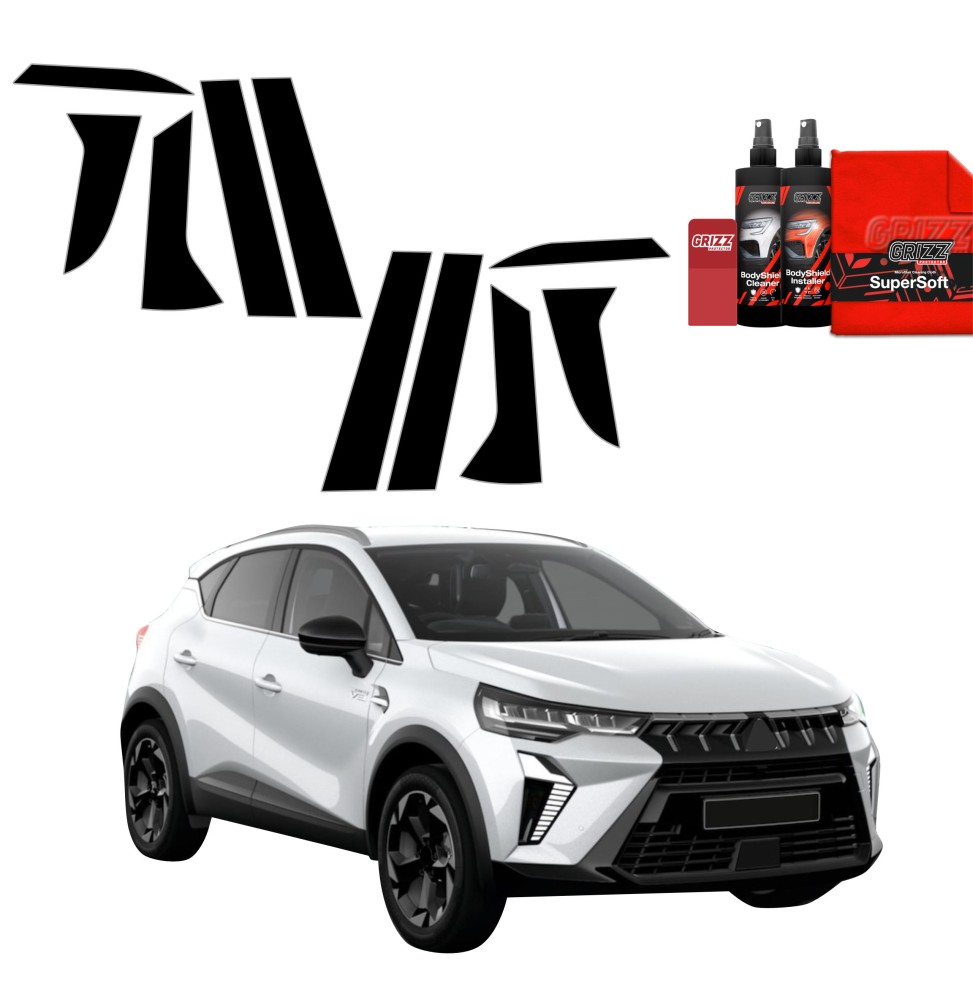 10w1 Czarna folia na słupki do Mitsubishi ASX Facelift (2024-2026)