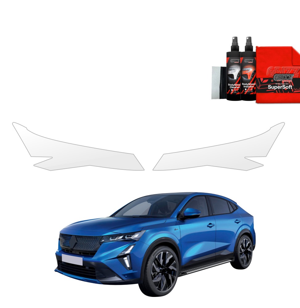 2w1 Folia ochronna na lampy do Renault Rafale (2024-2026)