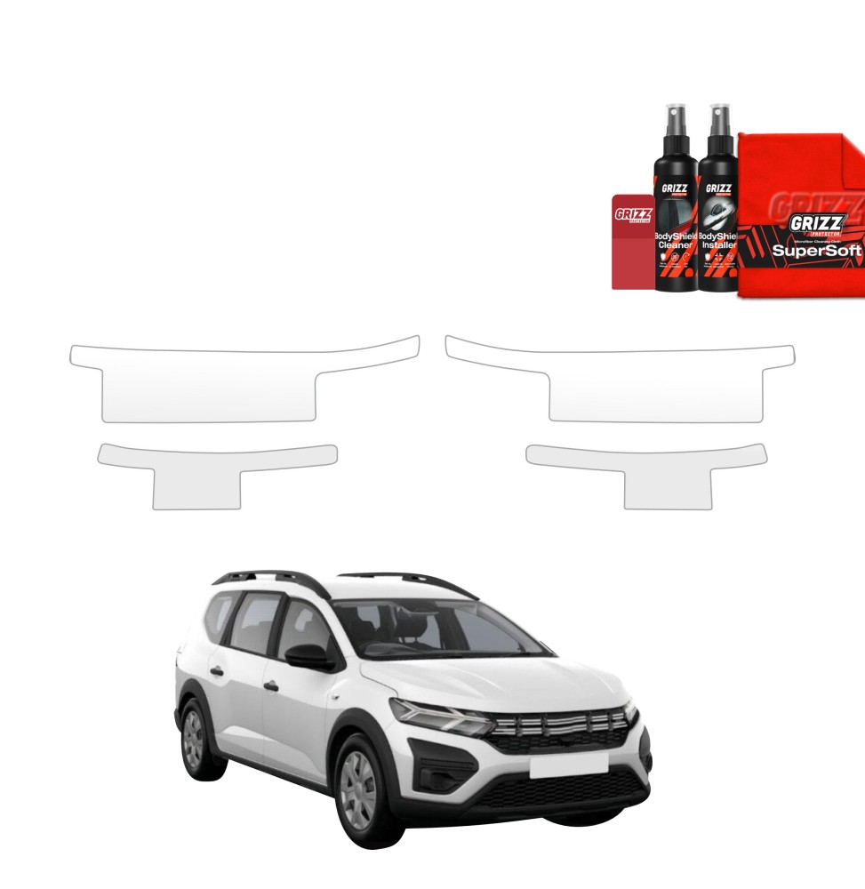 4w1 Folia ochronna na progi bez wycięć do Dacia Jogger (2022-2026)