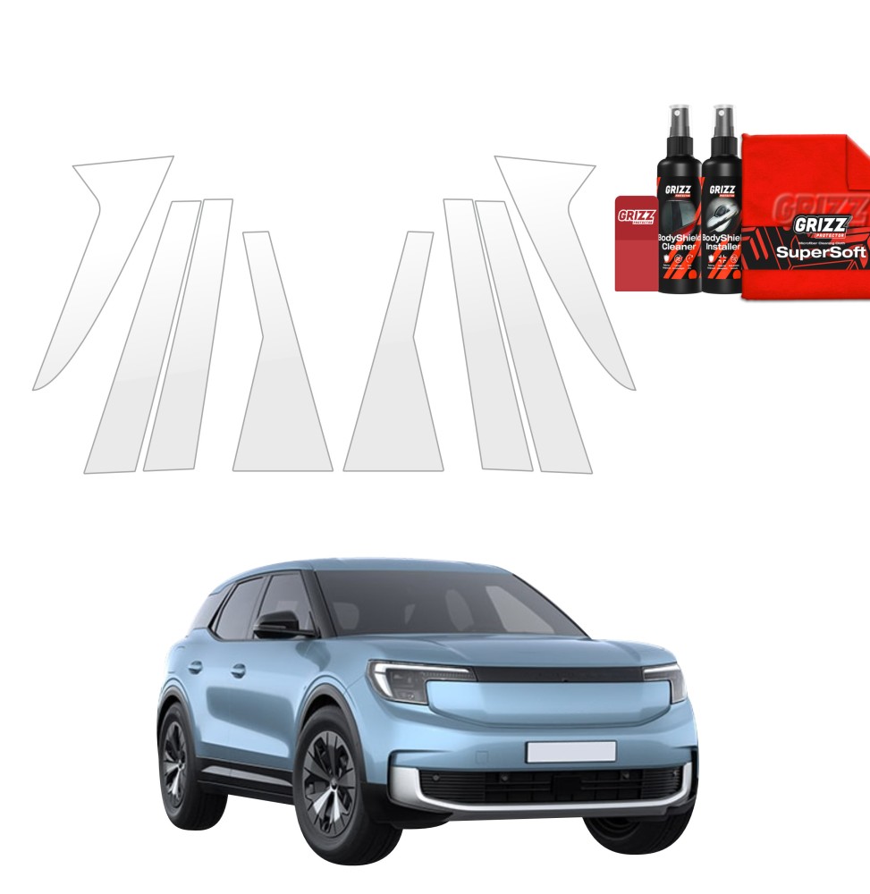 8w1 Folia ochronna na słupki do Ford Explorer EV (2024-2026)