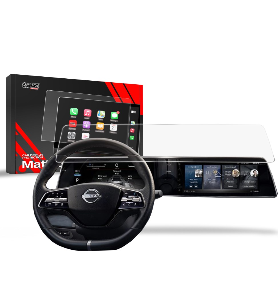 Folia antyodciskowa na ekran do Nissan Ariya 12,3" (2024-2026) matowa Grizz
