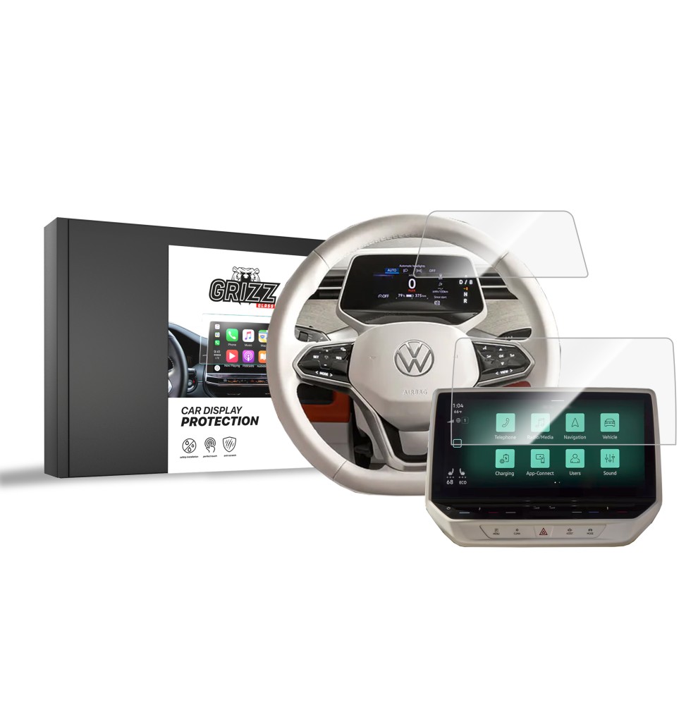 Folia ceramiczna na ekran Volkswagen VW ID. Buzz 10" (2022-2026) Grizz 2w1