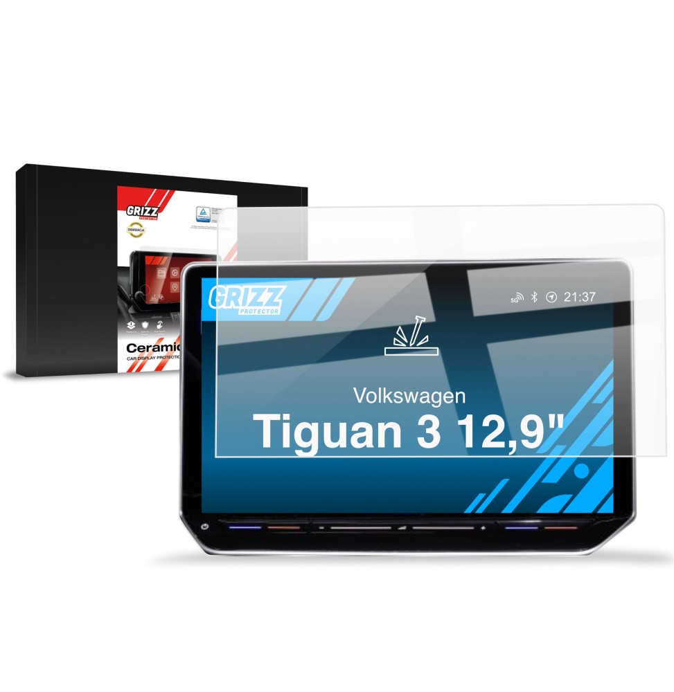 Folia ceramiczna na ekran Volkswagen VW Tiguan 3 12,9" (2024-2026) Grizz