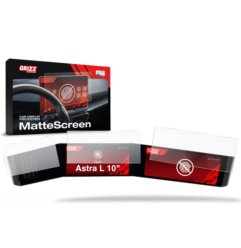 Folia antyodciskowa na ekran Opel Astra L Pure Panel 10" (2021-2026) matowa Grizz 3w1