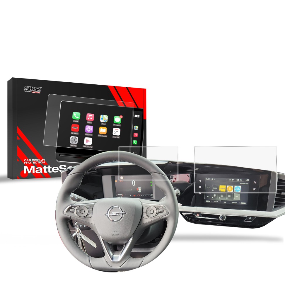 Folia antyodciskowa na ekran Opel Mokka 2 7" (2021-2026) matowa Grizz 2w1