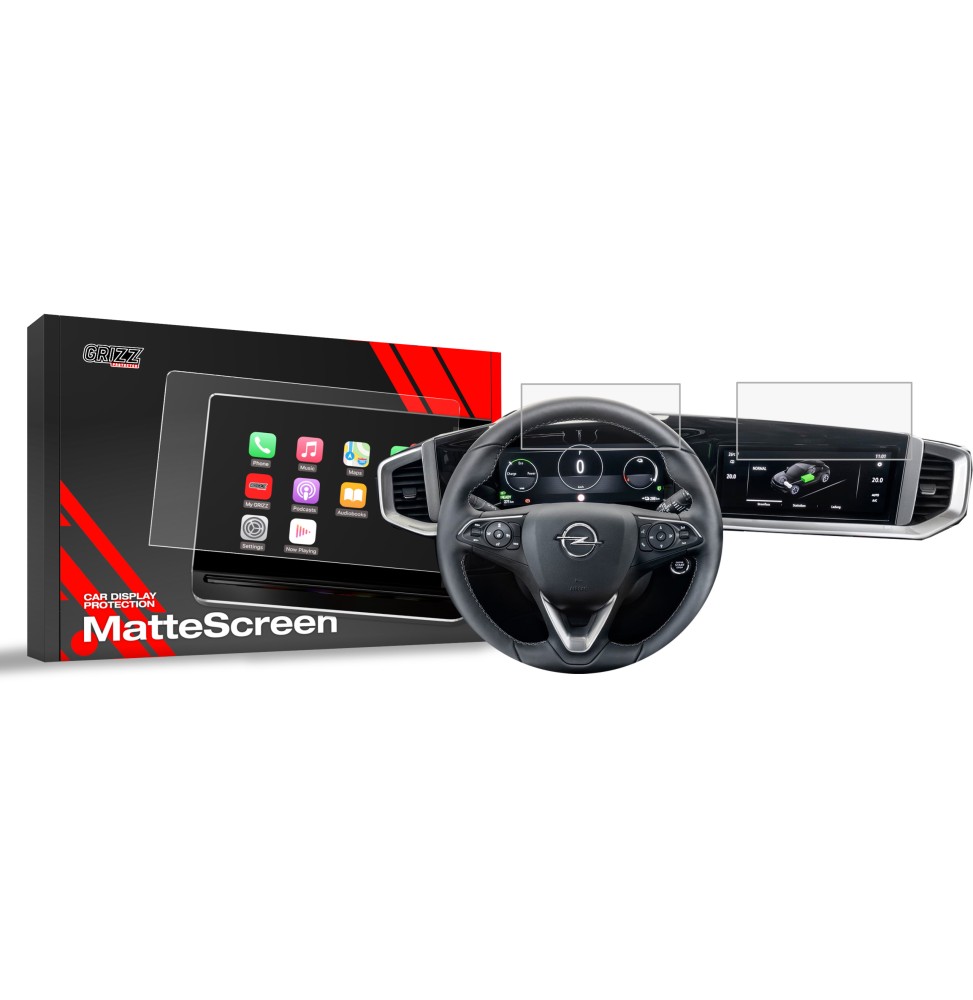 Folia antyodciskowa na ekran Opel Mokka 2 10" (2021-2026) matowa Grizz 2w1
