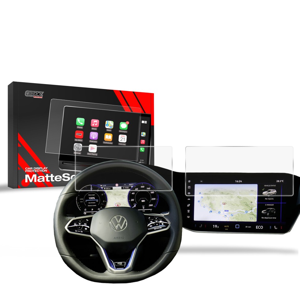 Folia antyodciskowa na ekran Volkswagen VW Touareg Discover Premium (2018-2026) matowa Grizz 2w1