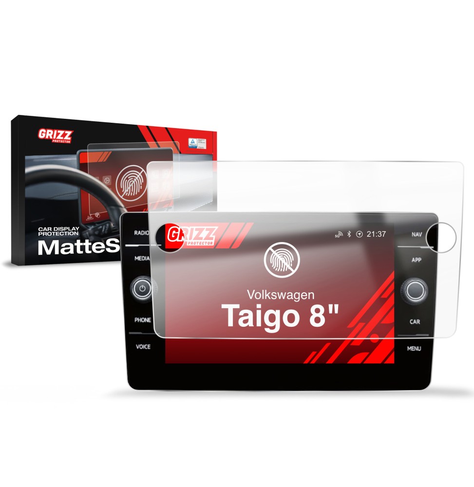 Folia antyodciskowa na ekran Volkswagen VW Taigo Discover Media (2020-2026) matowa Grizz