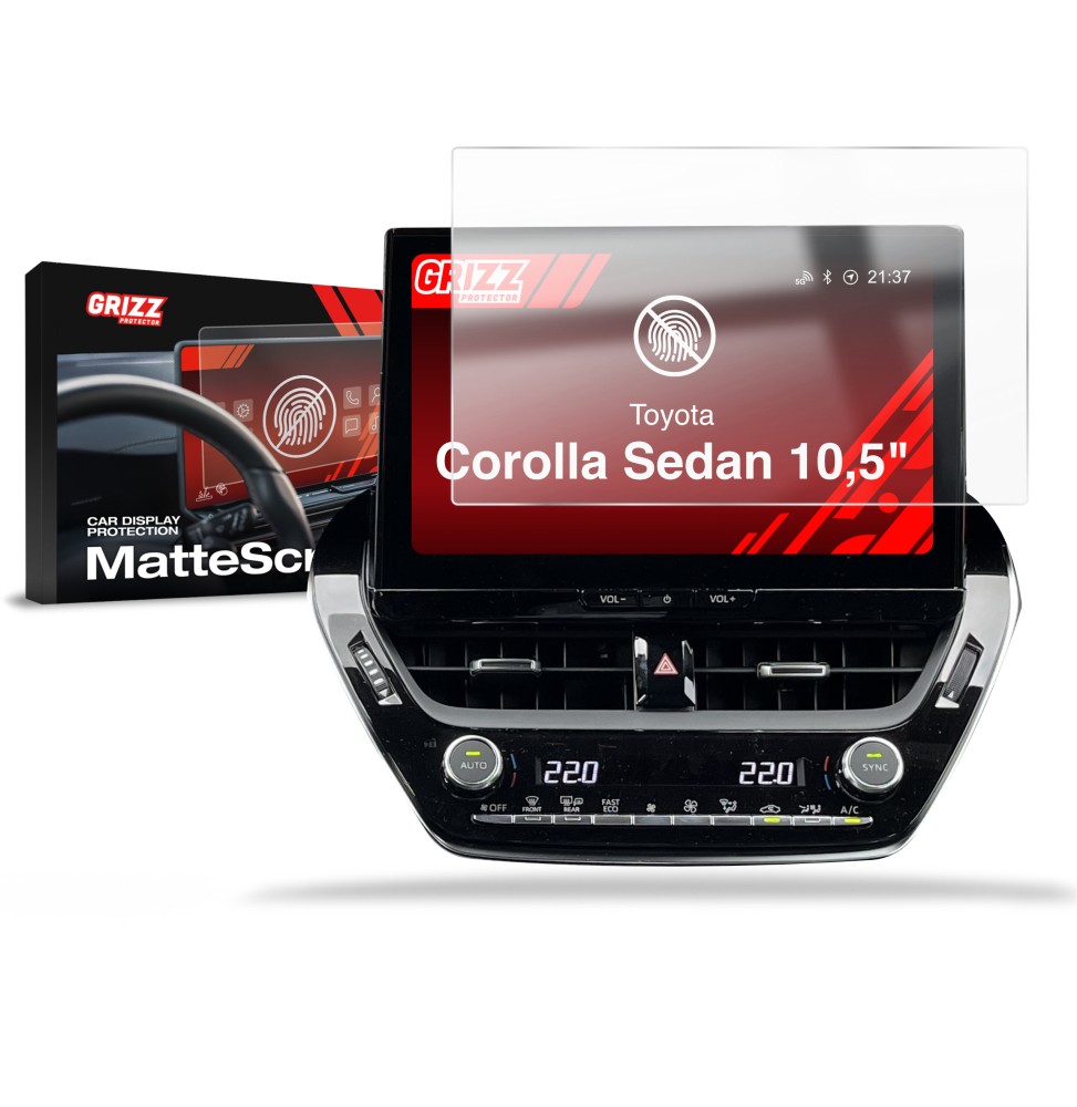 Folia antyodciskowa na ekran Toyota Corolla Sedan 10,5" (2022-2026) matowa Grizz