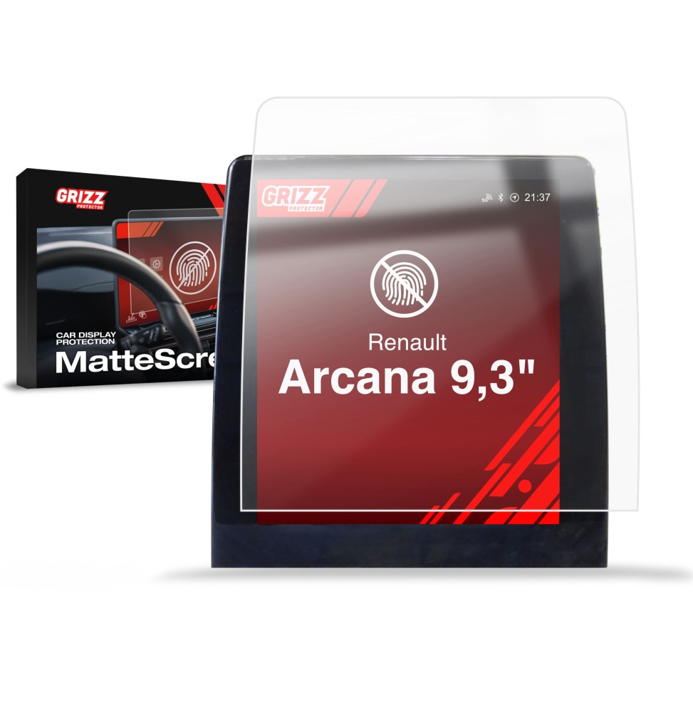 Folia antyodciskowa na ekran Renault Arkana 9,3” (2022-2024) matowa Grizz