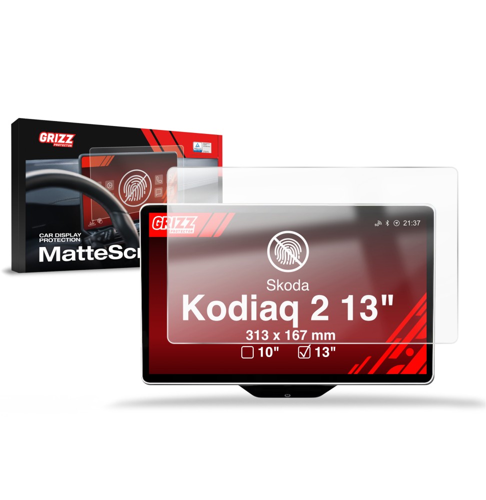 Folia antyodciskowa na ekran Skoda Kodiaq 2 13" (2024-2026) matowa Grizz