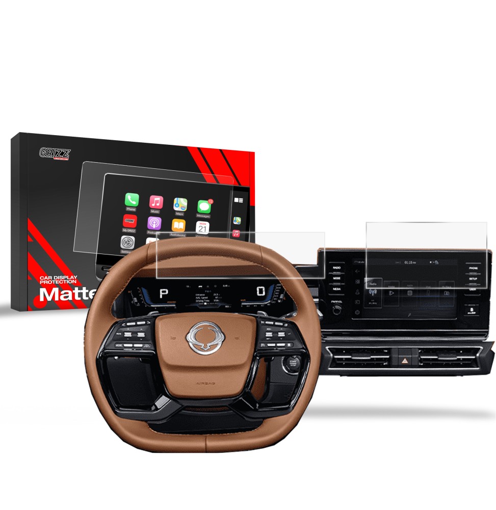 Folia antyodciskowa na ekran SsangYong Torres 9" (2023-2026) matowa Grizz 2w1