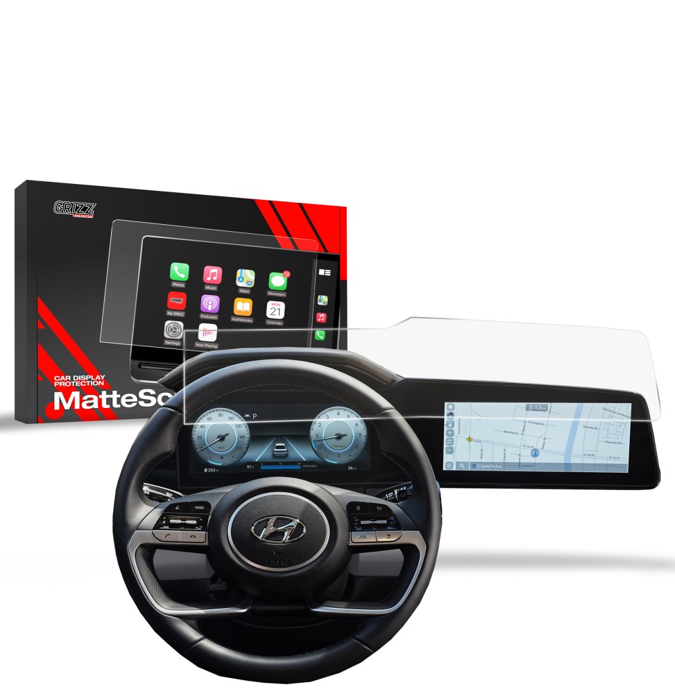 Folia antyodciskowa na ekran Hyundai Elantra 10,25" (2020-2026) matowa Grizz