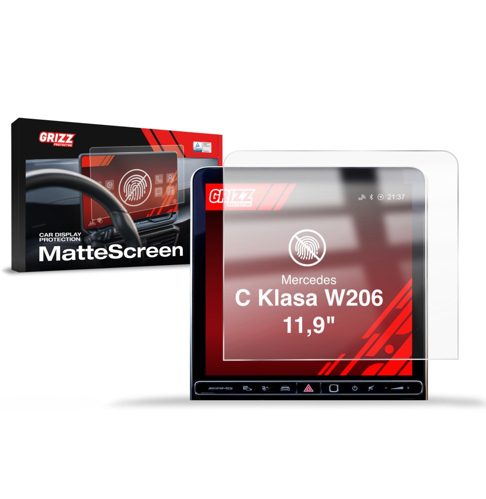 Folia antyodciskowa na ekran Mercedes C Klasa W206 (2021-2026) matowa Grizz