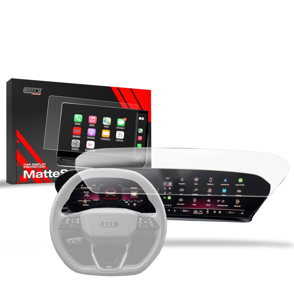 Folia antyodciskowa na ekran Audi Q6 e-tron (2024-2026) matowa Grizz