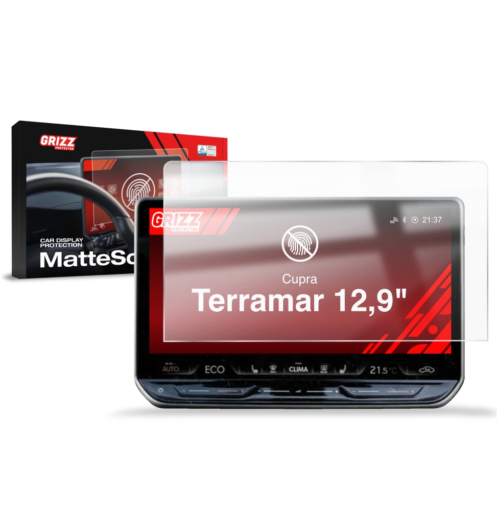 Folia antyodciskowa na ekran Cupra Terramar 12,9“ (2024-2026) matowa Grizz