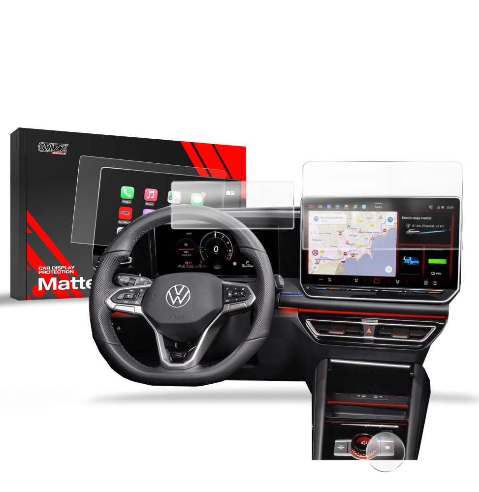 Folia antyodciskowa na ekran Volkswagen VW Tayron 12,9" (2024-2026) matowa Grizz 3w1