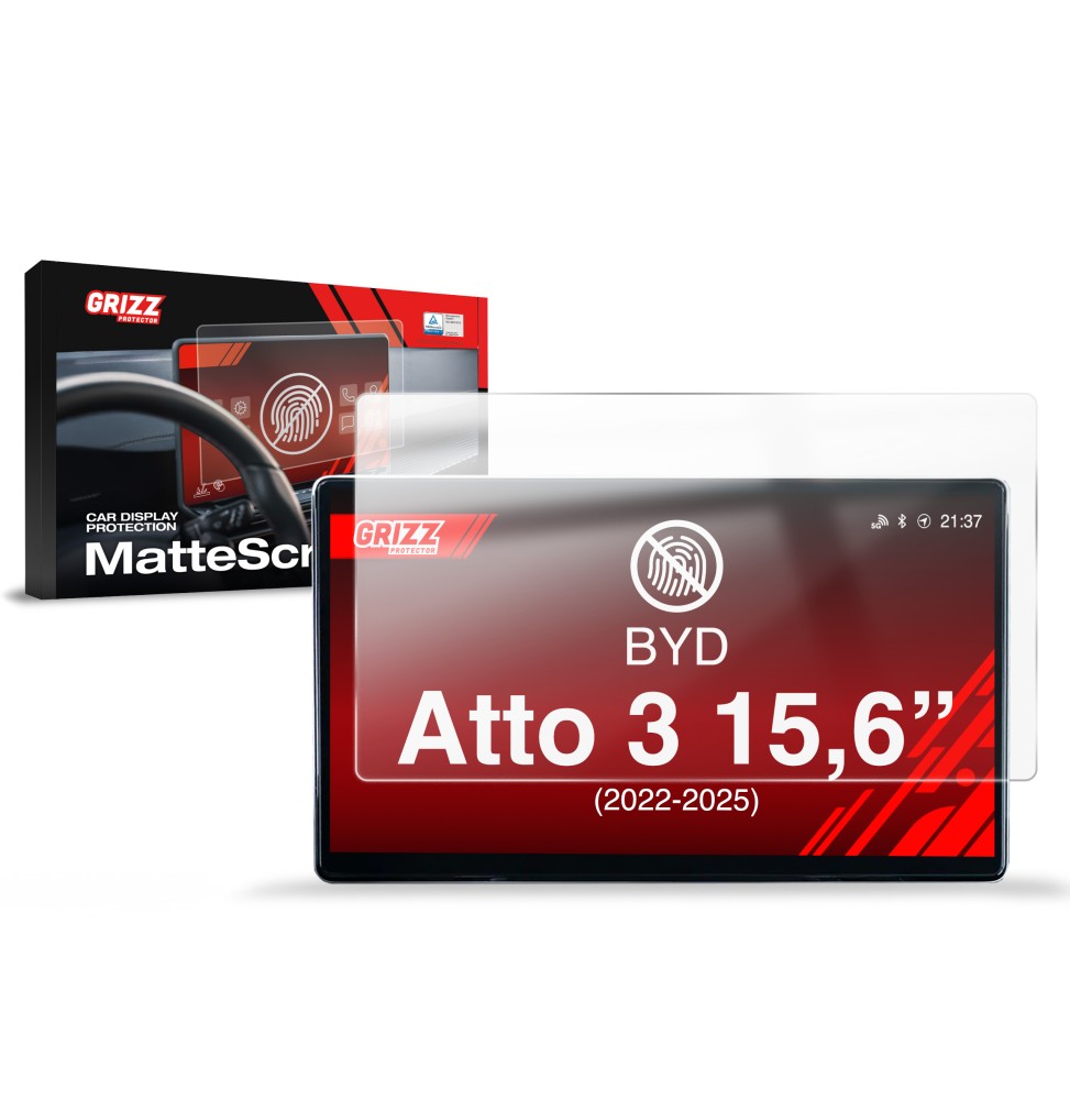 Folia antyodciskowa na ekran BYD Atto 3 15,6" (2022-2026) matowa Grizz