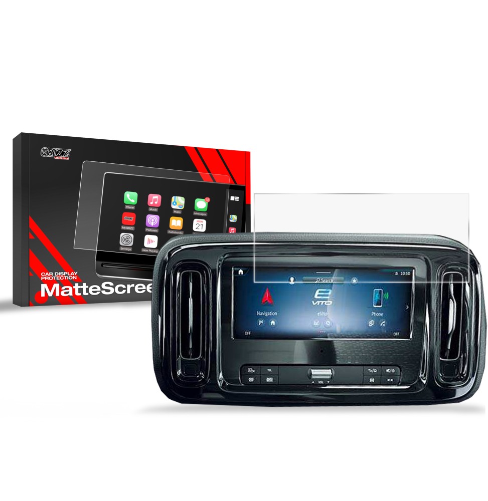 Folia antyodciskowa na ekran Mercedes Vito MBUX 10,25" (2023-2026) matowa Grizz