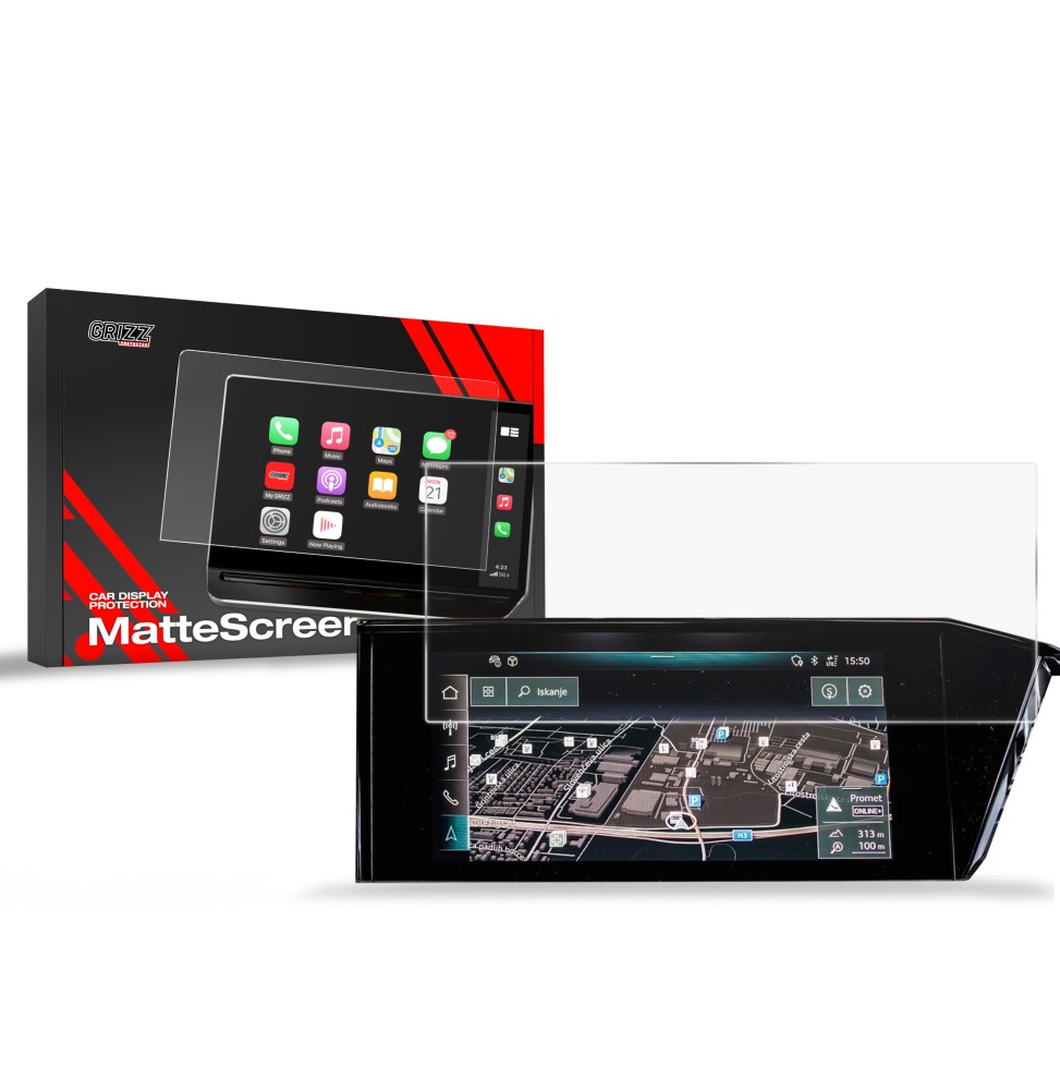 Folia antyodciskowa na ekran Audi Q4 e-tron (2021-2026) matowa Grizz